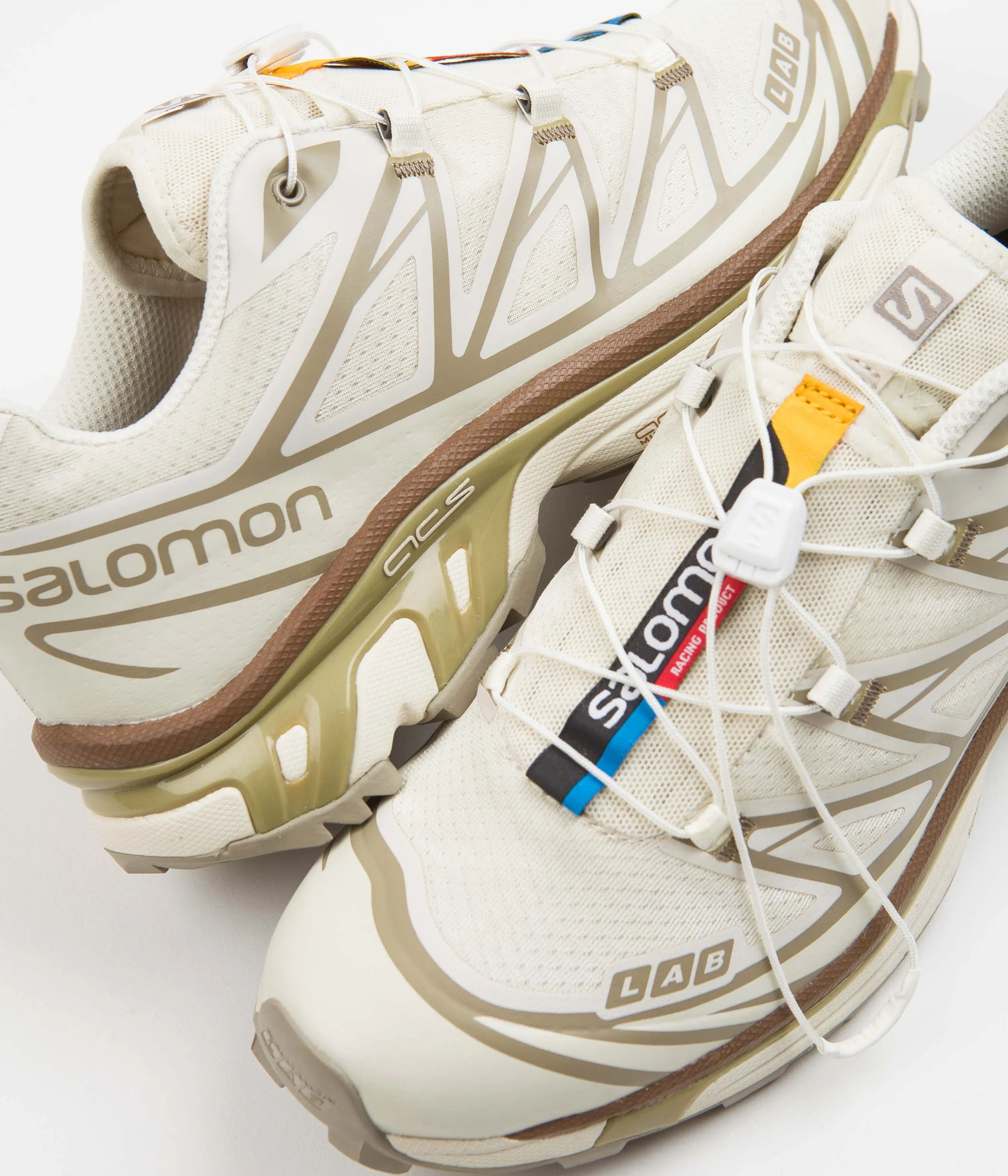 Salomon XT-6 Shoes - Turtledove / Vintage Khaki / Kelp