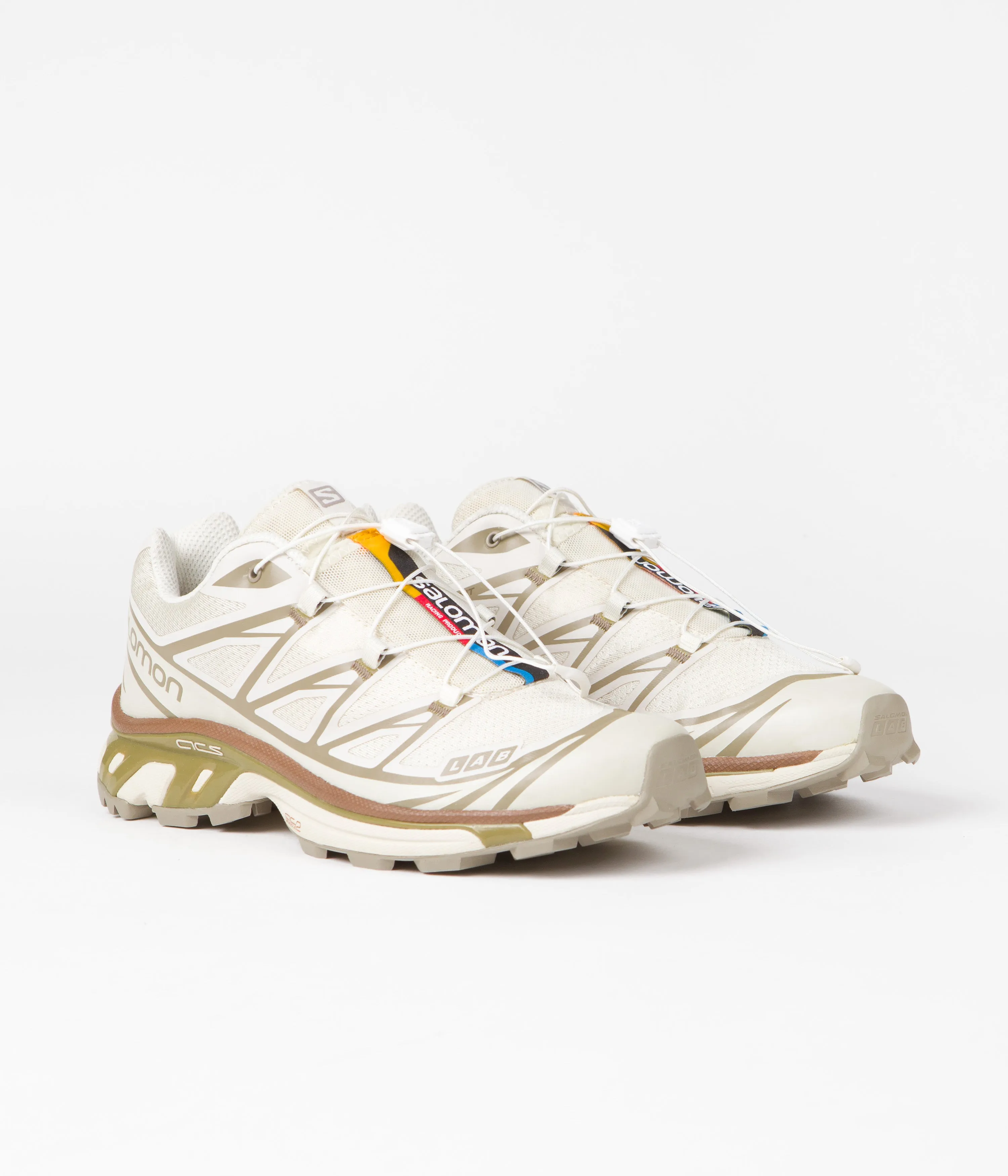 Salomon XT-6 Shoes - Turtledove / Vintage Khaki / Kelp