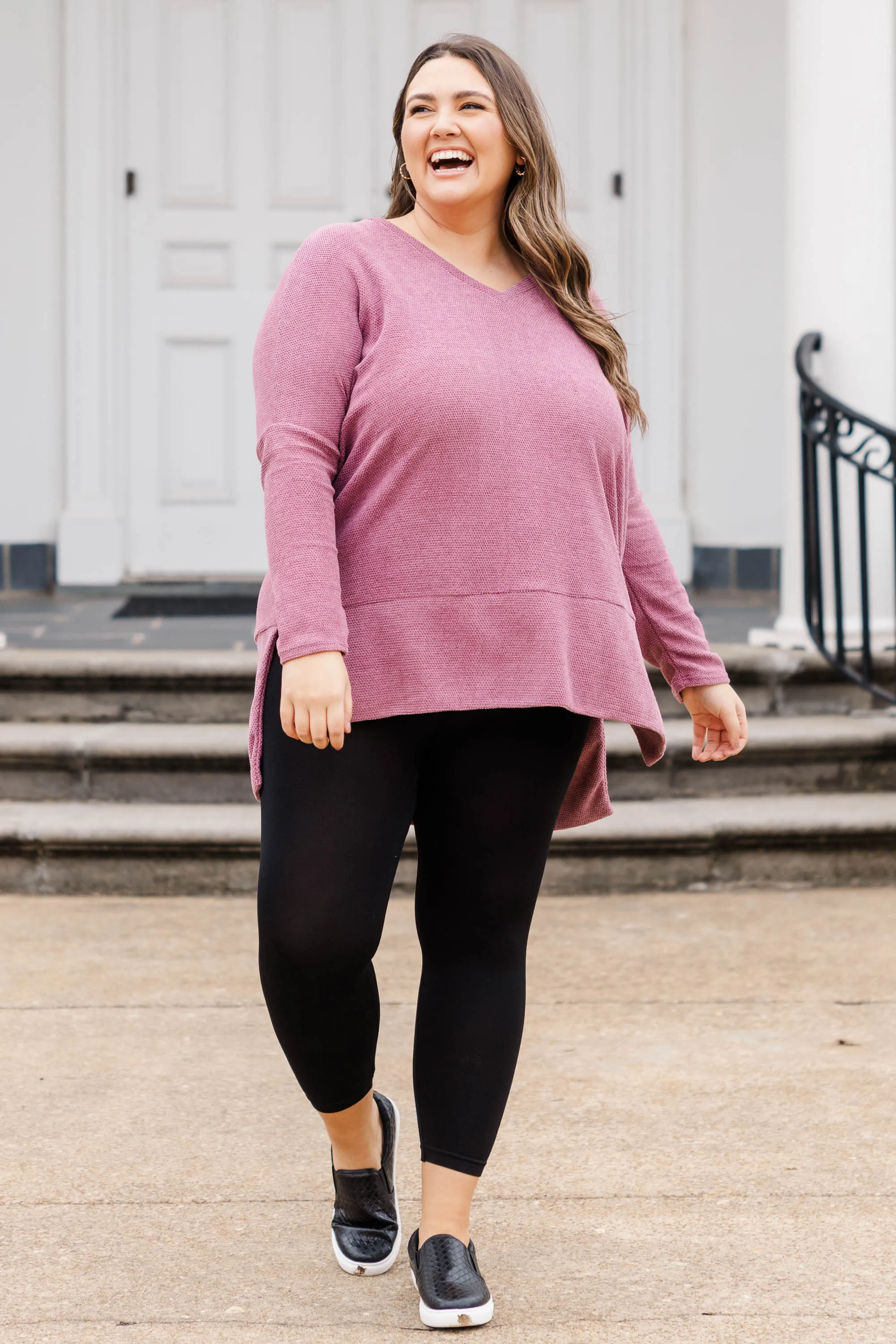 Simple Transition Top, Mauve