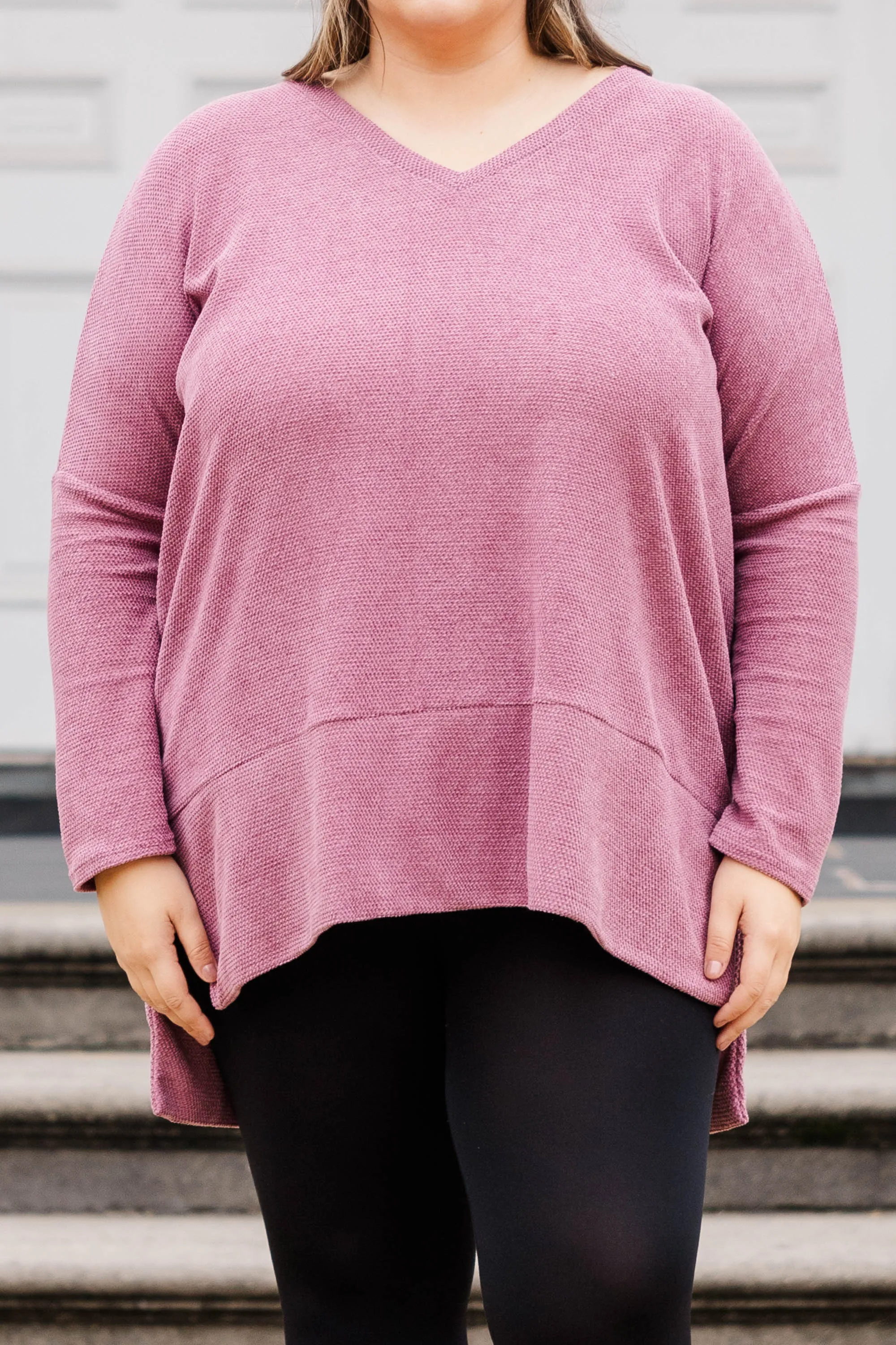 Simple Transition Top, Mauve