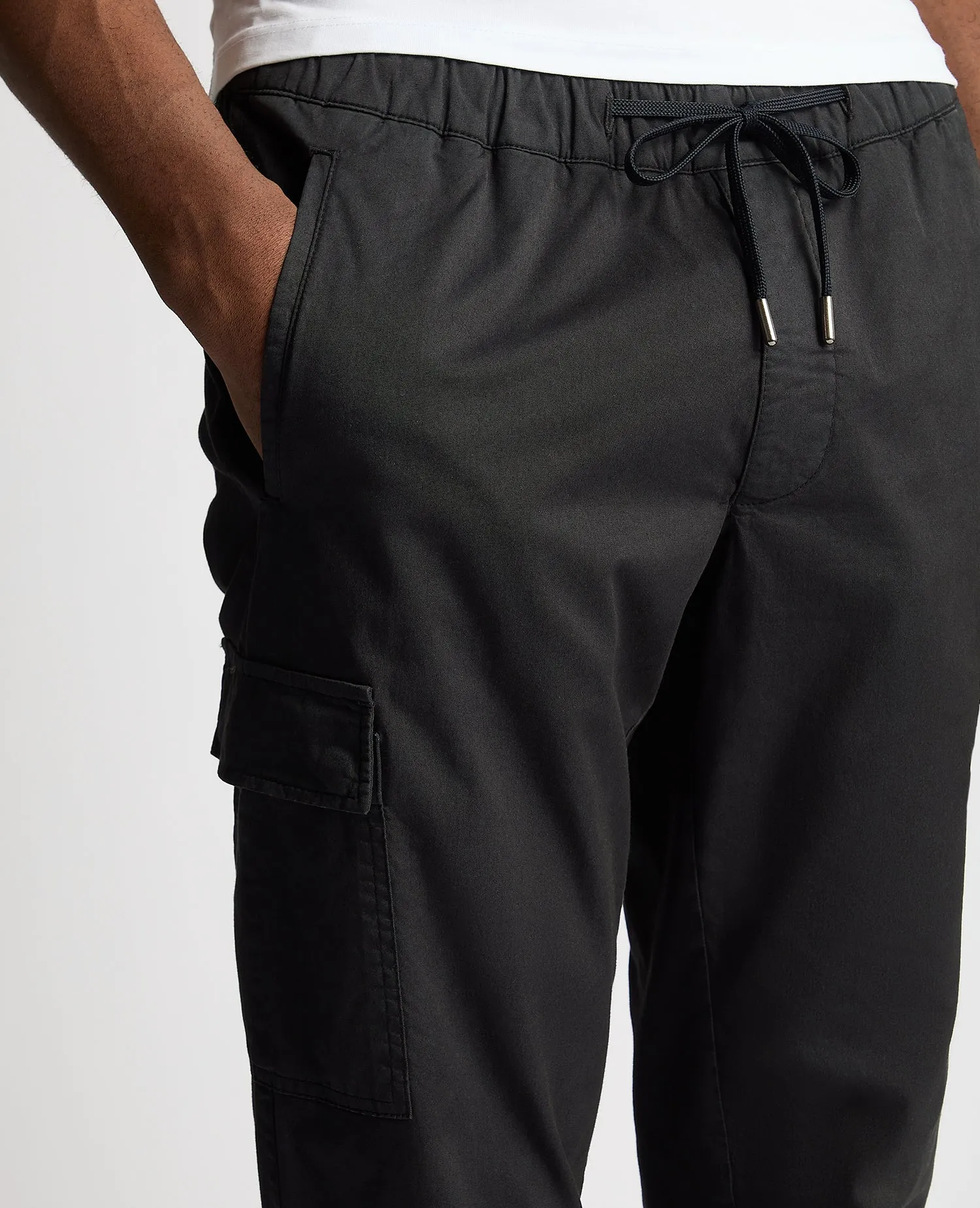 Slim Leg Cotton Stretch Cargo