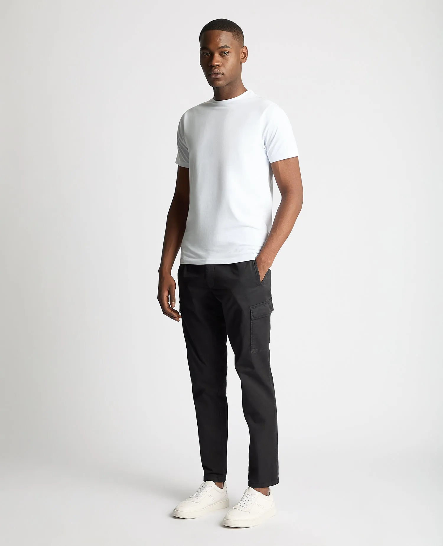 Slim Leg Cotton Stretch Cargo