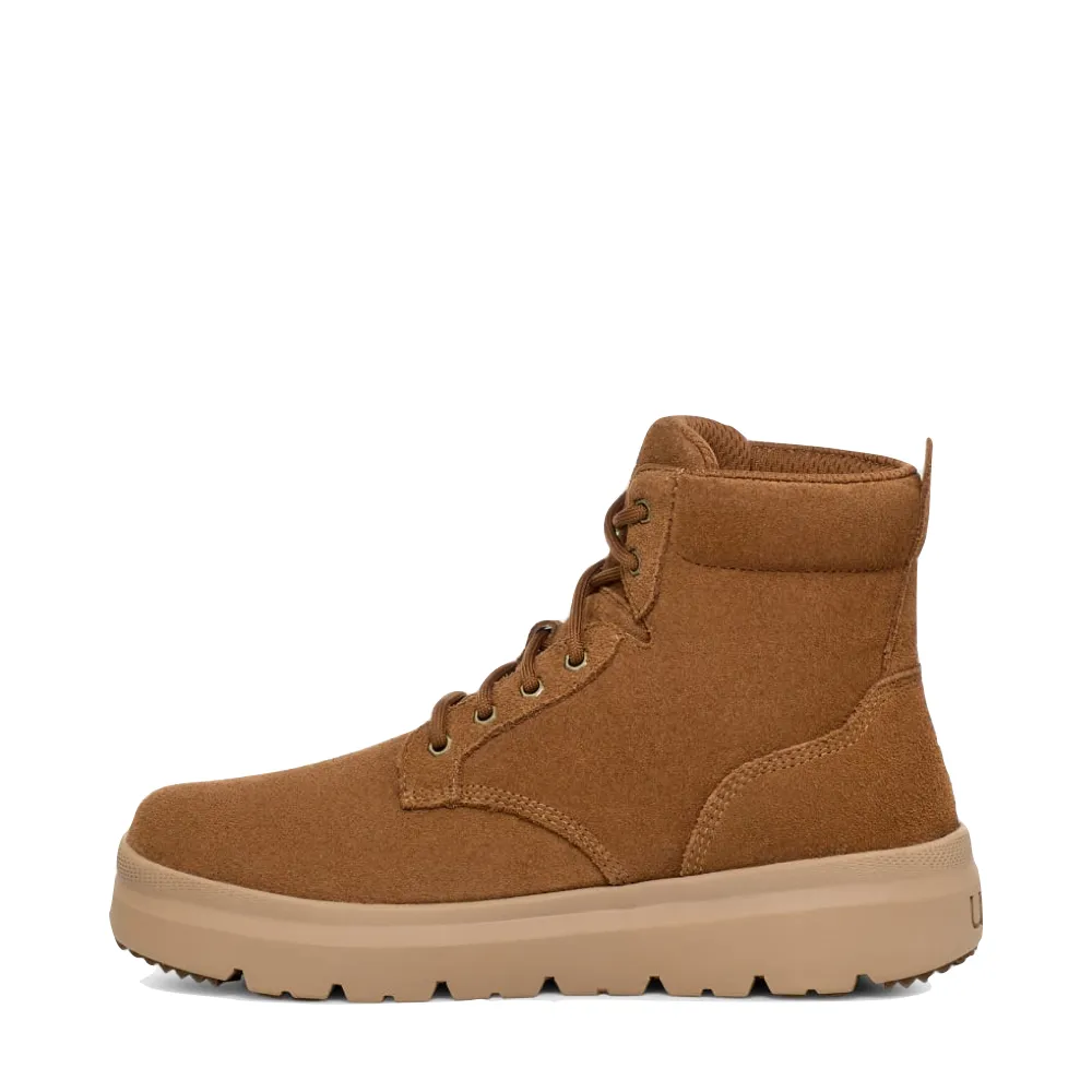 UGG Men's Burleigh Waterproof Lace Boot in Chestnut