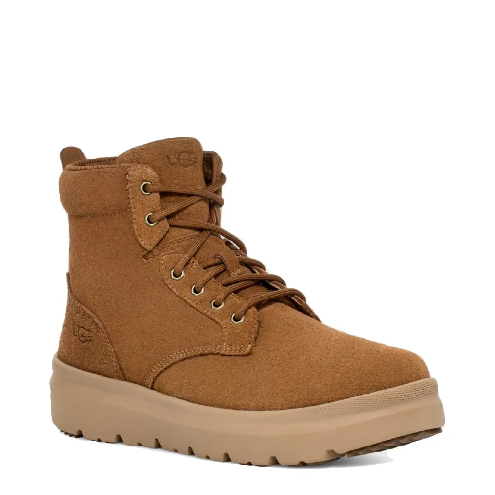 UGG Men's Burleigh Waterproof Lace Boot in Chestnut