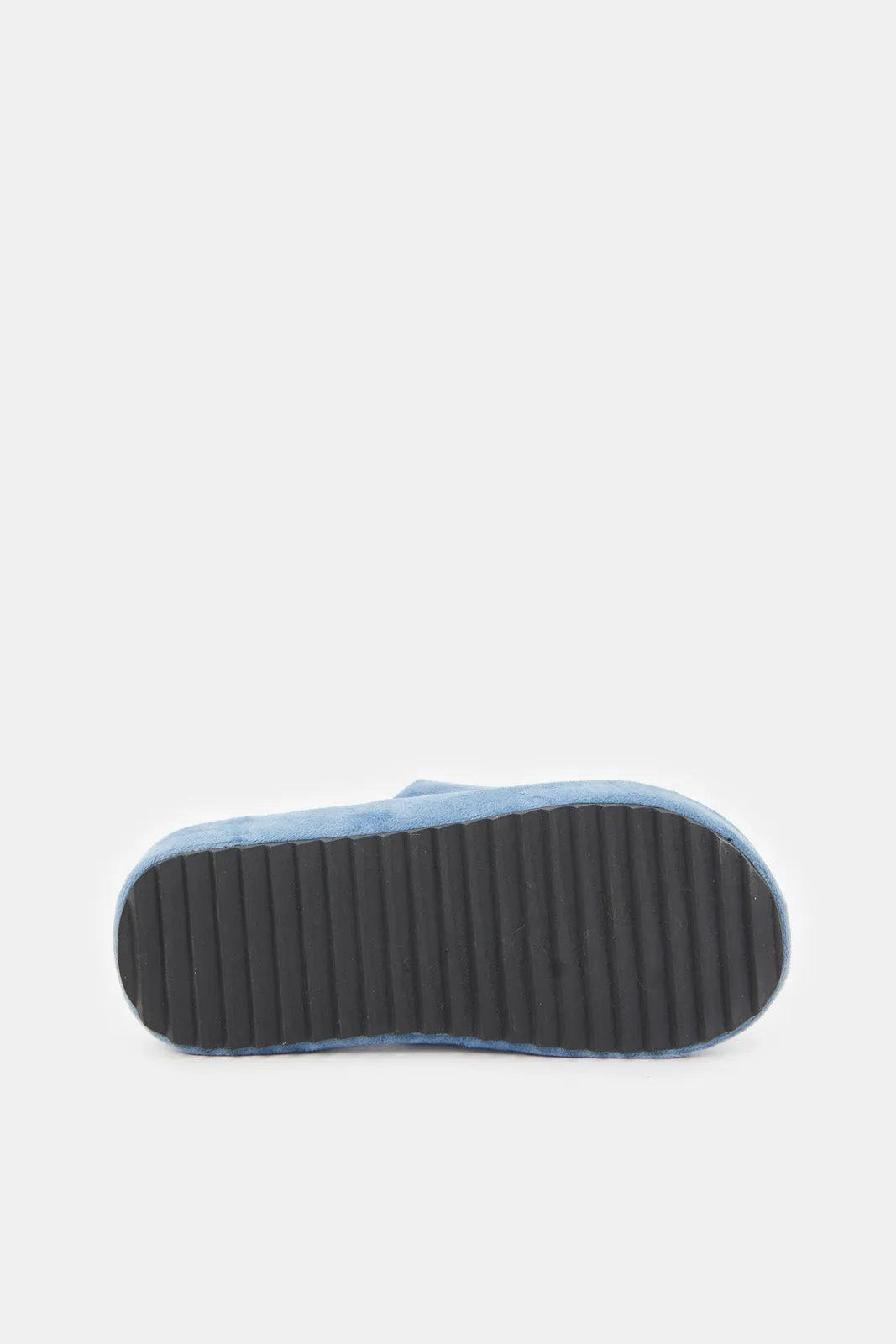 Women Blue Platform Slippers