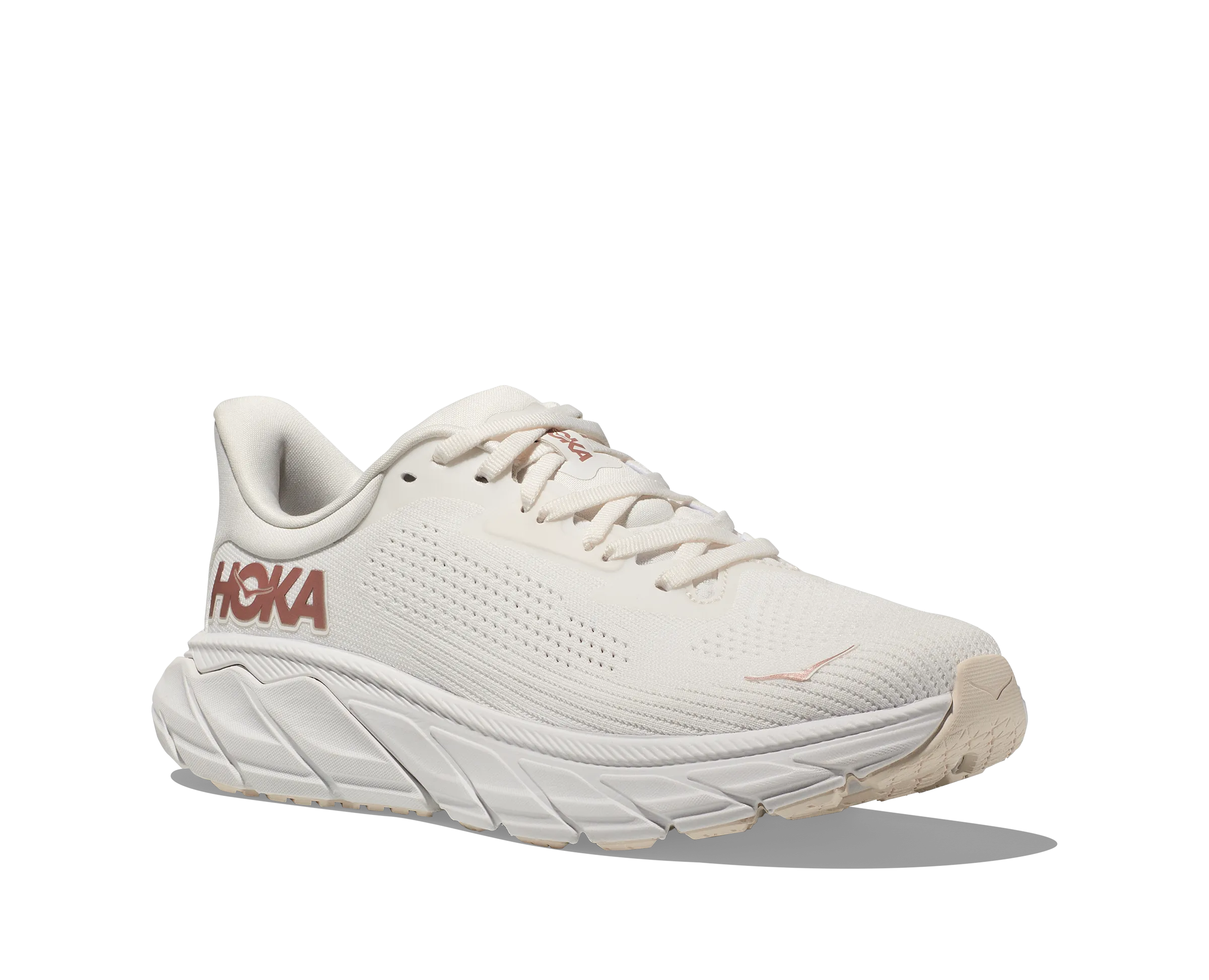 Women's Hoka Arahi 7 1147851BSG Color:  Blanc De Blanc/Rose Gold