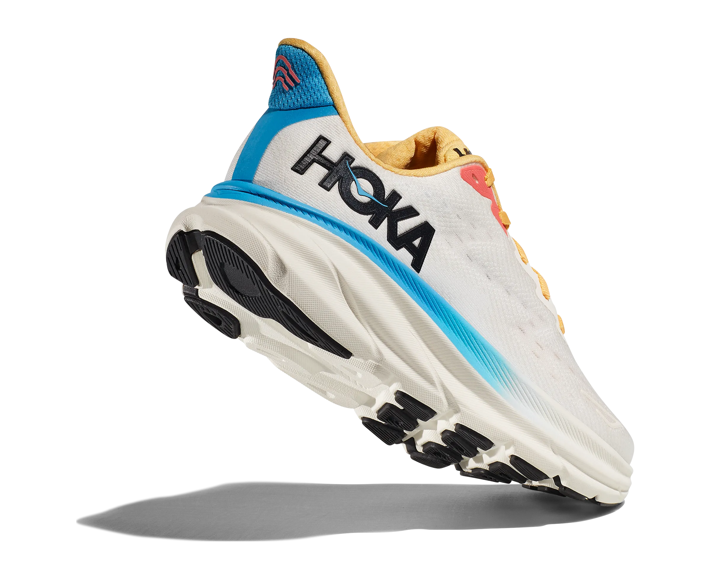 Women's Hoka Clifton 9 Color: Blanc / Swim Day