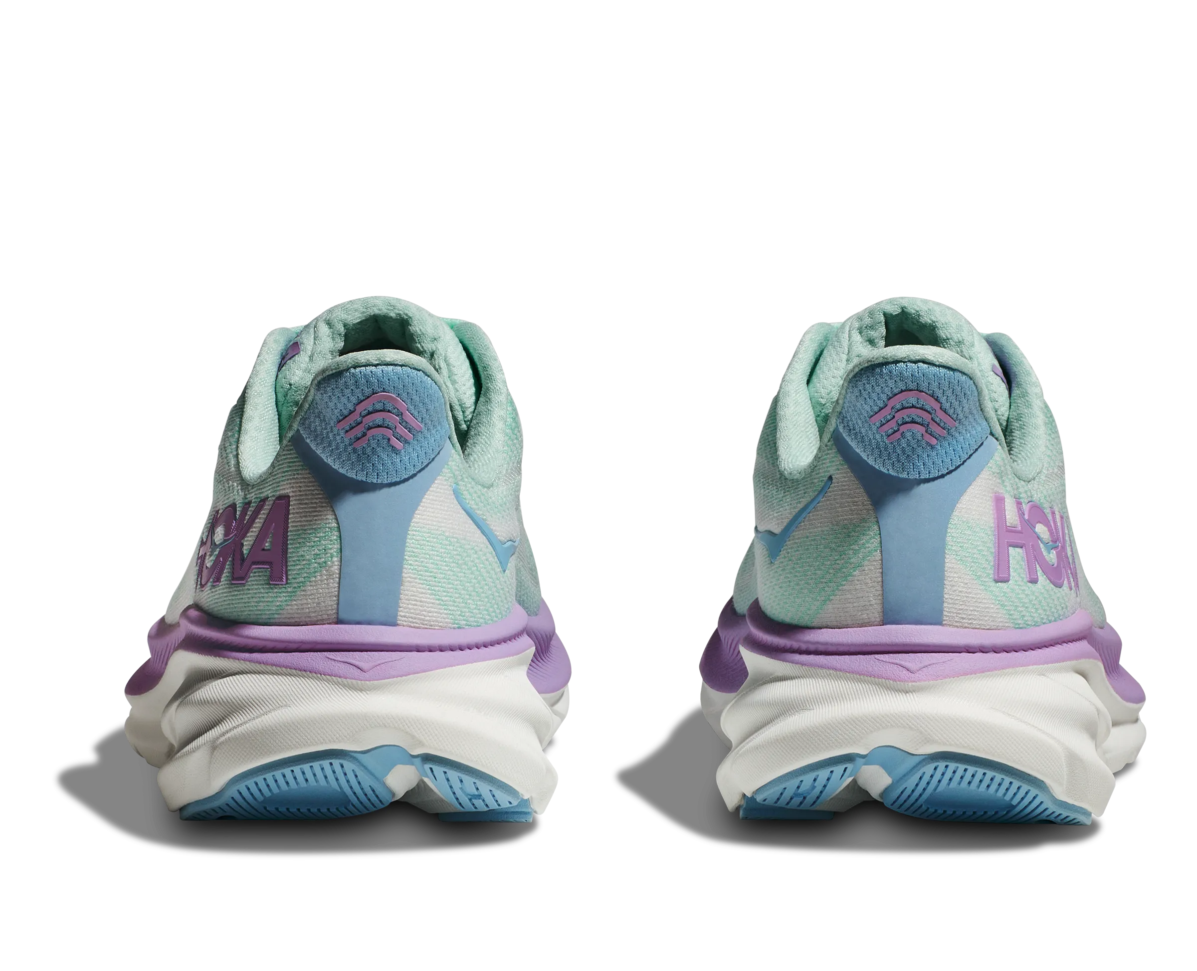 Women's Hoka Clifton 9 Color: Sunlit Ocean/Lilac Mist