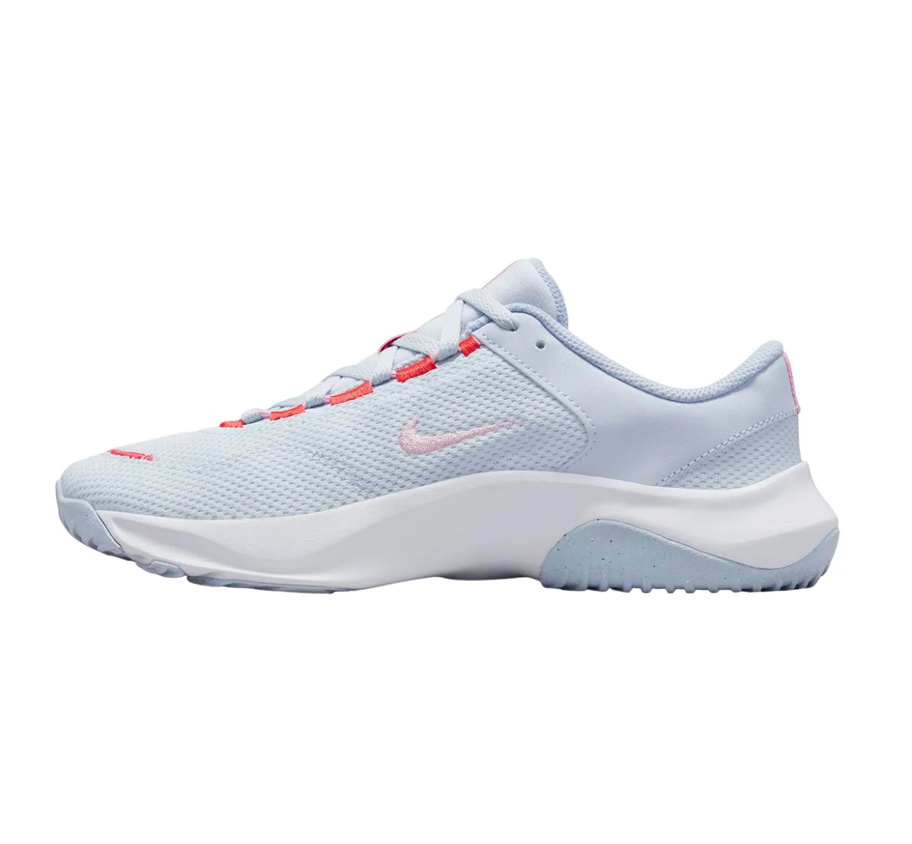 Womens Nike Legend Essential 3 Grey/Red Athletic Workout Shoes