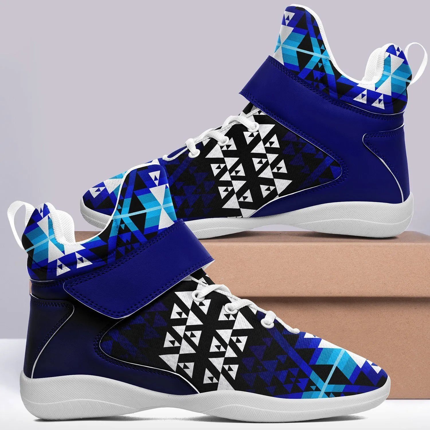 Writing on Stone Night Watch Ipottaa Basketball / Sport High Top Shoes - White Sole