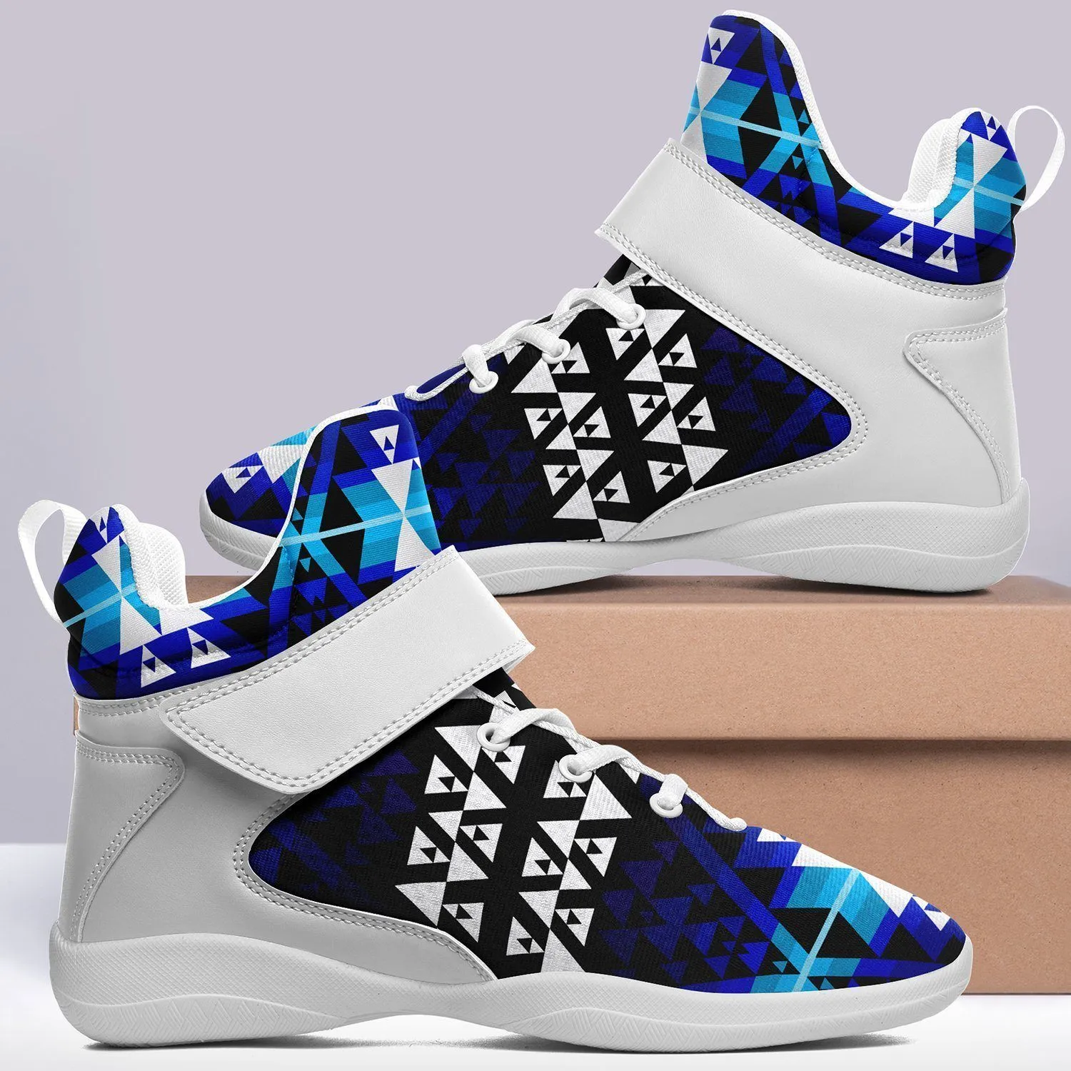 Writing on Stone Night Watch Ipottaa Basketball / Sport High Top Shoes - White Sole