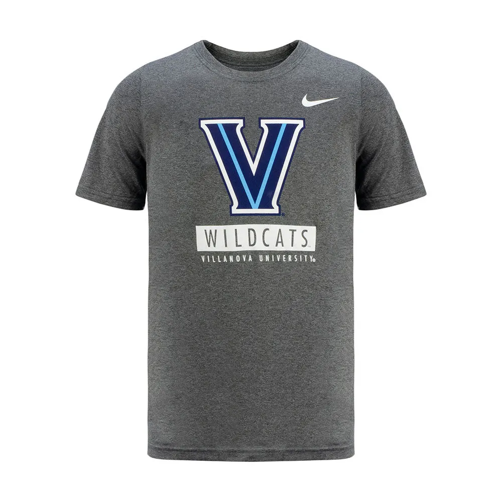 Youth Villanova Wildcats Nike Stacked T-Shirt